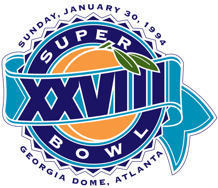 Super Bowl XXVIII Logo vinyl decal